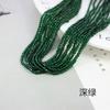 Hilo de Algodón 2mm Facetado Colorido Abalorios Pequeños Espinela Abalorios Sueltos DIY Abalorios de Cristal Tierra Rara Negro Rojo Espinela Facetado