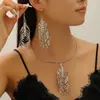 Pendientes Largos de Oro con Corte Espiral Exagerado y Calado, Elegantes, de Estilo Retro, para Mujer, Transfronterizos Europeos y Americanos