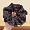 Goma para el pelo con estampado estilo Academia Melard para mujer, scrunchie de satén con malla de estampado de leopardo vintage, banda elástica de alta elasticidad y duradera