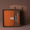 Caja de Regalo para Portátil Set Personalizado de Portátil A5 de Negocios y Bolígrafo Logo Impreso Bloc de Notas Personalizado para Reuniones de Empresa Reunión Anual