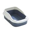 Caja de arena para gatos extragrande, semicerrada, antisalpicaduras, con arena, inodoro totalmente abierto, caja de arena a prueba de olores, suministros para gatos