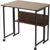 Escritorio de Computadora Plegable con Ruedas, Escritorio de Oficina, Escritorio de Computadora para Oficina en Casa junto a la Cama