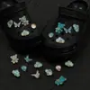 Perla de Resina Iridiscente Agujero Flor de Zapato 3D Accesorios Flor Estrella de Mar Concha DIY Hebilla de Zapato Desmontable Venta al por Mayor