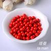 Arena Cinabrio Rojo Mineral Crudo Genuino Arena Roja Cinabrio Cuentas Sueltas Cuentas Hechas a Mano DIY Pulsera de Arena Roja de Bajo Contenido Cuentas Redondas