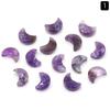 1310-Polvo de amatista natural cristal tallado colgante de luna pequeña piedra de Tianhe media luna alargada accesorios de joyería DIY