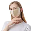[Procesamiento Personalizado] Mascarilla de Protección Solar 100% Seda de Morera con Correas Ajustables para las Orejas y Protección Ocular Elevada, Mascarilla Tridimensional para Mujeres