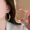 Pendientes Geométricos Europeos y Americanos de Círculo Retorcido Transfronterizos, Pendientes de Lujo Ligero de Gama Alta, Pendientes de Diseño Exagerado al por Mayor