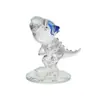 Artesanías de Cristal Animal Navideño Muñeco de Nieve Anciano Triángulo Vaca Gran Dinosaurio Nariz Elefante Escritorio Entrada Adornos de Cristal