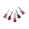 Nuevo Acrílico 2D Creativo Instrumento Musical Guitarra Simple Corazón Girly Ins Violín Llavero Colgante Transfronterizo