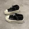 Zapatos de Lona de Caña Alta con Suela Gruesa para Mujer Primavera 2025, Zapatos Deportivos y Casuales Versátiles de Nicho, Tenis para Mujer que Aumentan la Altura