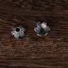 Cuentas Espaciadoras Base de Plata Sanqi Tibetano Madreselva DIY Wenwan Pulsera de Cuentas de Oración Budista Pulsera Accesorios Retro Accesorios de Base de Flor Hueca