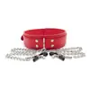 435 productos para adultos flirteo divertido juguetes alternativos juguetes sexuales collar de sujeción de cuero para mujeres clip para pezones