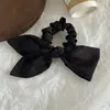 Elástico de Cabelo Laço Assimétrico de Cetim Francês, Anel de Intestino Pequeno, Elástico de Cabelo Estilo Preguiçoso de Alta Qualidade, Novo Estilo para Mulheres