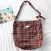 Liquidación Bolsa de Lona Bolso de Hombro para Mujer Otoño e Invierno Bolso de Mano de Gran Capacidad Bolso Escolar para Estudiante Bolsa de Tela Bolsa de Compras