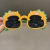Gafas de sol para niños y niñas con diseño de dinosaurio de dibujos animados y protección UV, gafas de sol para bebés y niñas.