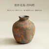 Vaso de cerâmica estilo antigo, perfeito para flores secas, uma peça decorativa para salas de estar e casas, adequado para plantas hidropônicas, um vaso de cerâmica
