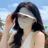 Máscara de Proteção Solar para Mulheres 2026 Novo Verão Chapéu de Sol de Rosto Inteiro Proteção UV Integrada Máscara Facial de Seda Gelada com Alça nas Orelhas