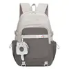 Mochila muito estilosa para meninas do ensino fundamental, design simples e único, grande capacidade, versátil para estudantes do ensino médio e universitários.