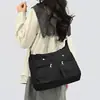 Bolsa de Mano de Nailon Resistente al Agua para Mujer - Bolso de Hombro Cruzado Convertible de 2 Vías, Gran Capacidad con Múltiples Bolsillos, Bolso de Mano para Trabajo y Viaje
