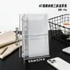 Funda para Planificador de Hojas Sueltas M5 Plegable Triple A7A6 PP Transparente de Sarga Portátil Fina Ligera Cubierta Exterior para Cuaderno Personalizable