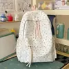 Bolsa de Ombro Dupla com Flores Newins para Meninas Estudantes Mochila Escolar Bonita de Grande Capacidade para Alunos do Ensino Fundamental II e Médio Mochila Casual para Viagem