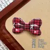 Grampo de Cabelo com Laço de Bolinhas Xadrez Vermelho Grampo para Franja Lateral Grampo Versátil Feminino para Cabelos Rebeldes Grampo de Bico de Pato Presilha Acessórios de Cabelo