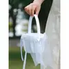 Suprimentos para Casamento Novo Cesta de Flores para Noiva Branco Estilo Ocidental Cesta para Flores de Daminha de Honra Madrinha Cesta de Flores de Mão para Casamento