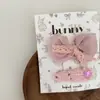 Combinação de Grampos de Cabelo Infantis com Laço de Flor Rosa Doce Grampo de Cabelo para Bebê Clipe Lateral Clipe para Franja