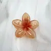 Grampo de Cabelo Flor Plumeria de Fornecimento Transfronteiriço, Cor Degradê, Acessório de Cabelo da Moda para Feriados Femininos, Venda Quente, para Penteados Updo, Presilha Jacaré