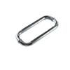 Manija de ducha engrosada de acero inoxidable 304, directa de fábrica, para baño, puerta de vidrio de oficina, manija en forma de O.