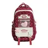 Mochila para niñas, moderna, adecuada para estudiantes de primaria, secundaria y preparatoria, gran capacidad, versátil, simple, mochila ligera