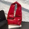 Bolso Tote de Marca Nicho con Adorno de Diamantes para Mujer, Nuevo Modelo Verano 2025, Textura de Alta Calidad, Bolso de Hombro Tipo Dumpling Súper Moderno y Versátil
