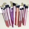 Set de 8 Brochas de Maquillaje con Mango Degradado Cerdas Suaves para Polvos Rubor Sombras de Ojos Set Completo para Principiantes Maquillaje de Color Herramientas de Belleza