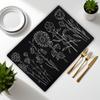 Mantel Cuadrado Pequeño de Cuero Impermeable y a Prueba de Aceite, Tapete para Hornear, Posavasos, Alfombrilla para Ratón, Aislamiento Térmico, Anti-quemaduras, Hotel de Alta Gama