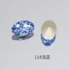 Dongzhou Diamante 12*8 Corte de Fuegos Artificiales Ovalado Diamante para Uñas Super Brillante Cristal K9 de Alta Calidad Forma de Dan Diamante con Base Puntiaguda Accesorios para Uñas