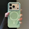 Adecuado para funda de teléfono magnética de refrigeración para celular Apple 18ProMax iPhone16 marco de metal cubierta protectora transpirable