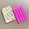 Ventosa de Silicone para Celular em Estoque, Face Única Espessada com 24 Pontos de Sucção, Suporte para Capinha de Celular, Ventosa Adesiva Quadrada Dupla Face Forte Antiderrapante