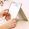 Nuevo Espejo de Tocador Portátil Plegable de Pie para Dormitorio Estudiantil Oficina Hogar Espejo Espejo Espejo de Maquillaje de Escritorio Escritorio