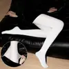Medias de Seda Brillantes de Alta Densidad, Medias Negras Lisas Aurora, Medias de Nailon Morado con Brillo Aceitoso de Aceite de Caballo para Dropshipping