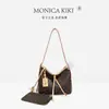 Bolso Bandolera Monica Chic Chic de Moda Vintage de un Solo Hombro para Mujer 2026 Nuevo Versátil Estampado Retro Bolso de Viaje Diseño Simple