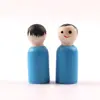 Juguetes de Graffiti Personalizados para Niños Niños y Niñas Figuras de Madera Pintadas a Mano Muñecas de Madera Coloridas Adornos Marioneta Decoración