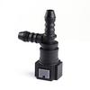 Conector rápido de plástico de nailon en T de ángulo recto para coche 7.89-ID6-F tipo conector doble conector rápido para tubo de combustible neumático