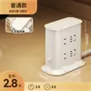 Regleta Vertical con Reloj USB, Multifuncional para Hogar y Oficina, Regleta para Computadora, Cable de Extensión, Luz de Noche de Escritorio