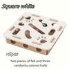 Laberinto Rompecabezas Popular para Gatos Transfronterizo Caja de Fieltro Juguete para Gatos Gadget de Autoentretenimiento para Aliviar el Aburrimiento con Bola de Cascabel