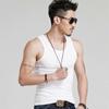 Chaleco de verano con cuello redondo para hombre, color sólido, blanco y negro, transpirable, deportivo, de verano, ajustado, talla grande, marca de moda para hombre.
