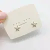 Beixi Joyería de Plata Plata de Ley S925 Estrella de Mar Barco Marino Diamante Brillante Pendientes Sencillos Moda Viajero Joyería Mini para Oreja