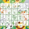 Nova Série Natureza da Amazon Pintura para Crianças Moldes Animais Vazados Decoração de Parede Externa Floresta