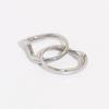 Anillos de Dos Tonos en Capas Estilo Influencer Europeo y Americano de Moda, Unisex, Exquisitos y Versátiles