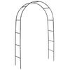 Patio al aire libre Clemátide Rosa Arco Arqueado Soporte para Flores Pérgola trepadora Soporte para Plantas Verdes Poste Rejilla para Uvas