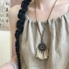 Collar Maillard Estrella de Mar para Mujer 2025 Nuevo Versátil Largo Cuello Halter Cadena Sudadera Diseño Nicho Colgante